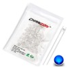 Chanzon 100 pcs 3mm Blue LED Diode Lights (Clear Flat