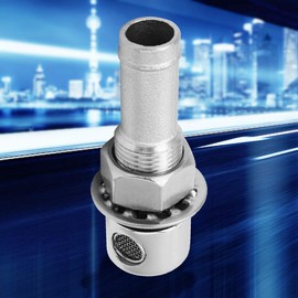 FLEXMAN Straight Fuel Breather Vent, 316 Stainless Steel Boat Cabin Oiling Fueling Port Vent for Ships, Yachts, High Speed Rail Cabins, Cabins, Cabin Ventilation, Caravans