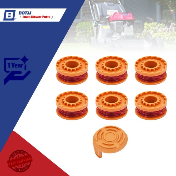 Botjj 6 Pack Fit For WORX WA0010 Replacement Spool Line
