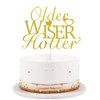 Older Wiser - Decoración divertida para tartas de 30 cumpleaños