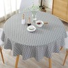 Woopower Simple Nordic Style Tablecloth, Round Tablecloth for Round Table,