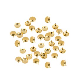 WedDecor Dome Head Punk Studs Hand Pressed Rivets for Decoration Designing Denim Leather Fabric Leathercraft, Goth Clothing, Footwear, Fashion Accessories, DIY Projects, 7MM, Silver, 100pcs