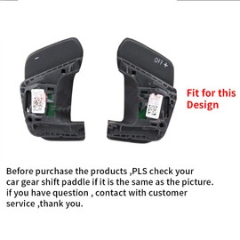 SANRILY Steering Wheel Shift Paddles Shifters for VW Volkswagen Golf MK7 GTI R R-line Scirocco Golf7 GTD TSI R/R-Line Polo GTI Jetta Replacement Kit RED