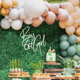 Gender Reveal Baby Shower Sign,"Boy or Gilr" Nursery Wall Decor,welcome Baby Shower Backdrop, baby's gender& Party Decor,Newborn Announce Pregnancy Birthday Party Decorations