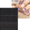 6 Sheets Irregular Nail Art Stickers Decals 3D Airbrush Nail