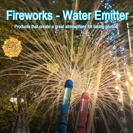 SELECTED Splashing Spray Water Spray Toys Handheld Easy To Fill Water Fireworks Toys Plastic Cute Water-Sprinkling Festival Sprinkler:_Pink