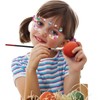 10 Pcs Easter Bunny Face Stickers - Glitter Temporary Face
