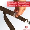 Beech Lane Heavy Duty Pre-Assembled RV Awning Anchor Kit, Sturdy