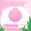 Espejo de Bolsillo, 50 Piezas Mini Espejo para Maquillaje Rosa