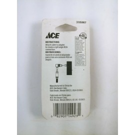 ACE 3185667 Video Adapter (F-type coaxial to right angle RCA) FREE SHIPPING
