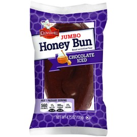 Cloverhill Jumbo Honeybuns, Chocolate Iced, Individually Packaged, Pack of 6