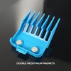 Gamma+ Kit 4 Blue Double Magnetic Guards For Gamma+ Clippers