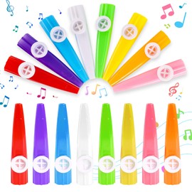 24 Pcs Kazoos Plastic Musical Kazoos Multipack for Children, Multi-Color Kazoo Kazoos for Kids, Beginners and Cazoo Parties, Kazoo Instrument Includes 8 Colors For Gifts Prizes And Party Favors