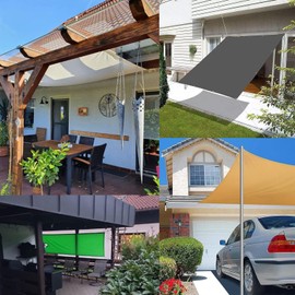 Sun sail with eyelets, waterproof, rectangular, small sun sail, made to measure, UV protection, 95% awning fabric, sold by the metre, square sun protection, wind protection, fabric for balcony,