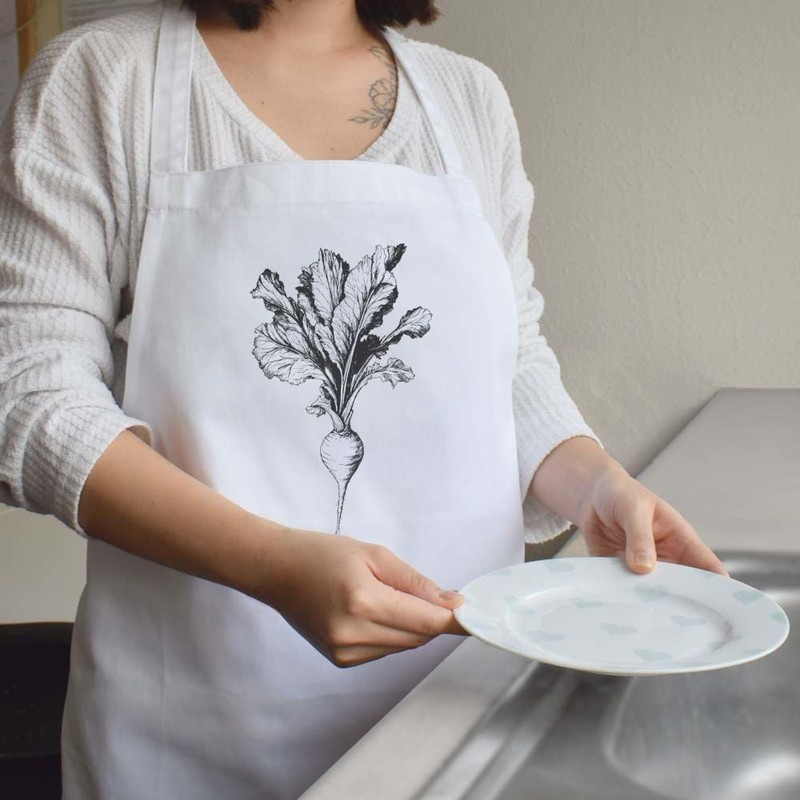 Azeeda 'Beetroot Plant' Unisex Cooking Apron (AP00076346)