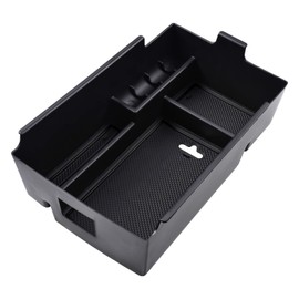 EDBETOS Center Console Organizer Compatible with Chevy Equinox Accessories 2018 2019 2020 2021 2022 2023 2024 Insert Tray Interior Secondary Armrest Storage Box ABS, Black