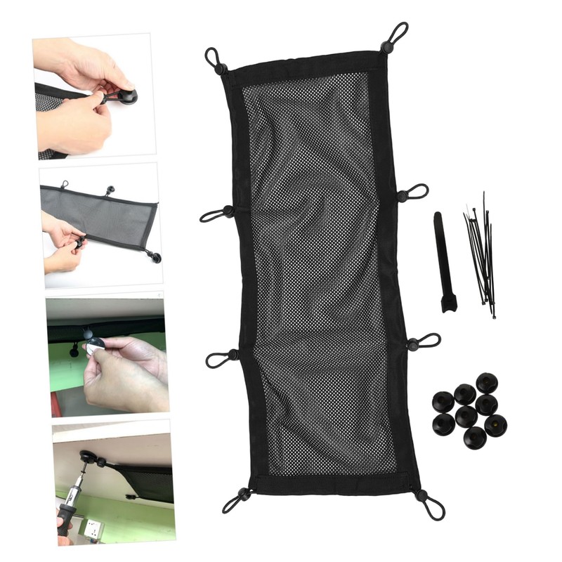 KONTONTY Desk Cable Management Cord Organizer Mesh Storage Holder Wire