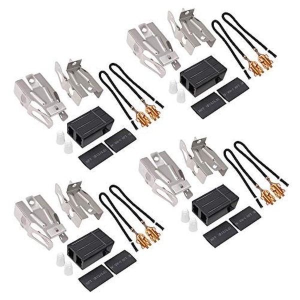 Upgraded 330031 Range Burner Receptacle kit by Romalon Replacement parts for Range/Stove Replaces 814399,5303935058(4 Pack)