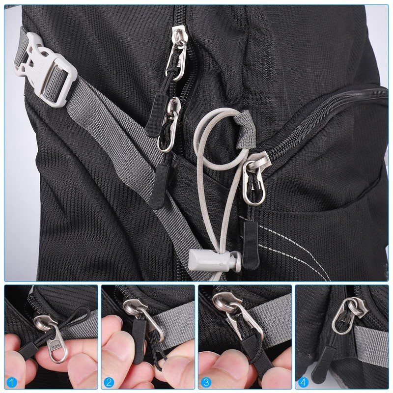 Zocipro 2Pcs Backpack Chest Strap, Adjustable Backpack Straps Belt with