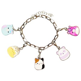 LUV HER Squishmallows Girls Add A Charm Box Set with 1 Charm Bracelet & 5 Interchangeable Charms - Ages 8+