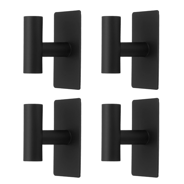 HARFINGTON 4pcs Self Adhesive Hooks Waterproof Stainless Steel Shower Robe