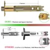 TPard 5-Inch Deadlatch Door Lock Replacement Latch with Square Interface