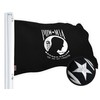 G128 POW MIA Flag 4x6 FT 2-Pack Embroidered Spun Polyester