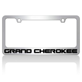 Eurosport Daytona- Compatible with 2018 Jeep Grand Cherokee - Chrome License Plate Frame