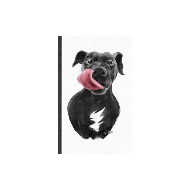 Hungry Pit Bull Softcover Journal: A5 Journaling Notebook with 128