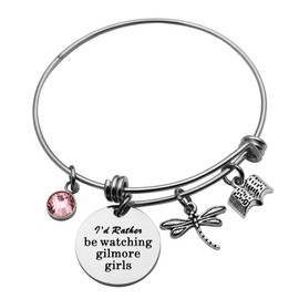Eilygen Gilmore Gi Jewelry I’d Rather Be Watching Gilmore Gi Bracelet Bangle Gilmore Gi Inspired Gift Sister Gift