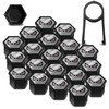 SkinoEu Wheel Nut Covers Bolts Caps Universal 17mm With Removal
