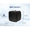 Emerson EFC-5001-BLACK Portable Mini Fridge Cooler XL, Black