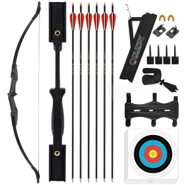 LWANO Recurve Bow for Adults - Archery Takedown Bow and Arrow Set for Adult/Youth/Teens Beginners Target Practicing, Left & Right Handed, 20/30/40lbs (30lbs)