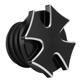 Motorcycle Crossed Fuel Oil Tank Cover CNC Billet Aluminum Cap Replacement