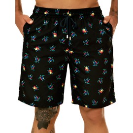 KAILUA SURF Big and Tall Mens Swim Trunks, 9" Mens Designer Quick Dry Bathing Suit Boardshorts for Men
