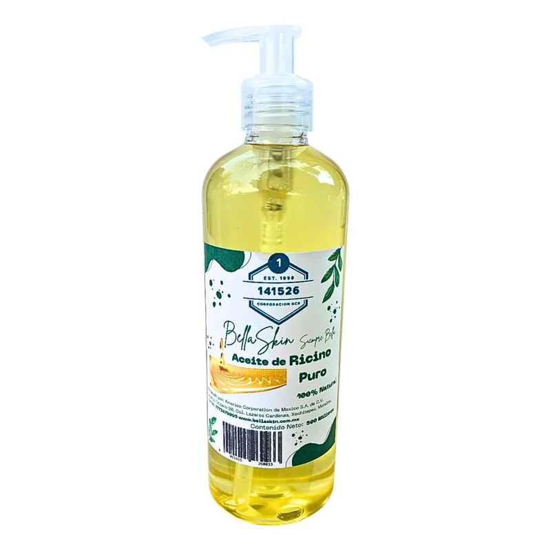 Aceite De Ricino 100 Puro Y Natural 500 Ml