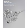 110 PCS Metric Tap and Die Set, M2-M18 Rethreading Kit