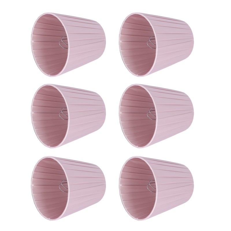 6pcs Chandelier Cloth Lampshade Wall Lamp Clip On Cover Shades