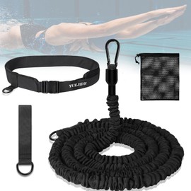 Pool Swimming Belt for Children Adults 4-7.5 m Swimming Trainer Swimming Rope with Adjustable Swimming Resistance Belt, Increases Strength and Endurance Perfect Alternative to Countercurrent System