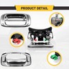 Chrome Exterior Rear with Rod Clips Tailgate Door Handle and