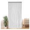 100×200cm String Door Curtain Fly Screen Partition Curtain (Silver Gray)