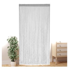 100×200cm String Door Curtain Fly Screen Partition Curtain (Silver Gray)