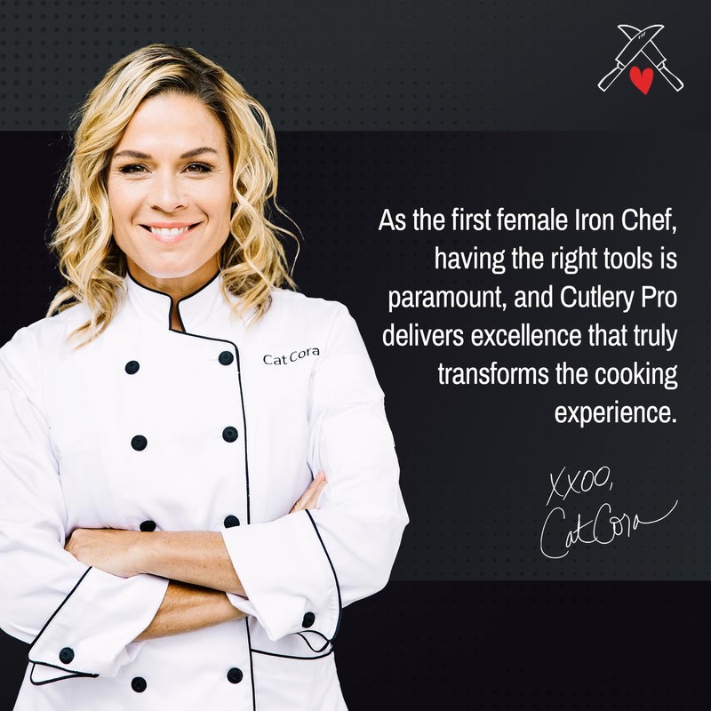 CAT CORA Chef Knife, Professional 10-Inch German Steel Blade For