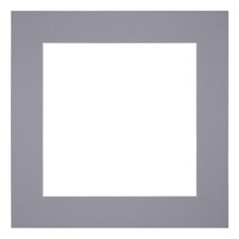 yd. Mount 25 x 25 cm / 13 x 13 cm Cardboard Grey Edge 6 cm Straight