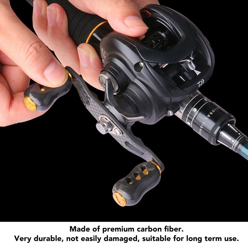 Fishing Reel Power Knob Carbon Fiber Fishing Reel Handle Knob