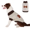 BINGPET Dog Turtleneck Sweater Bone Pattern Winter Warm Sweater for