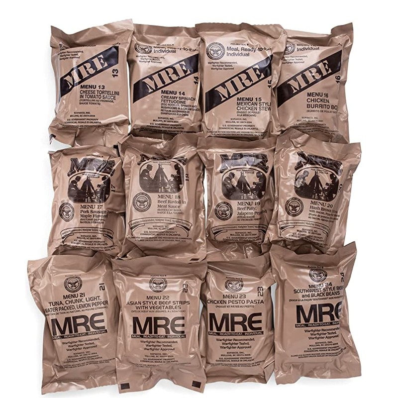 Ameriqual 24ct US Military Surplus MRE Meals Ready to Eat