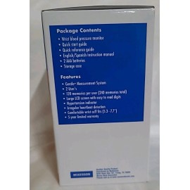 SUNMARK BLOOD PRESSURE MONITOR SERIES 600W WRIST- FITS WRIST 5.3-7.7"