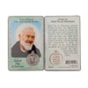 Saint St St. Pio of God Prayer Card Holy Card