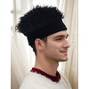 SEAUR Novelty Hair Peaked Cap Visor Hat with Spiked Wigs
